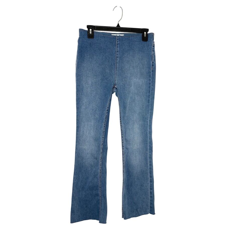 We The Free Penny Pull-On Flare Jeans Sz 28*(short) Raw Hem Boho Chic Hippie